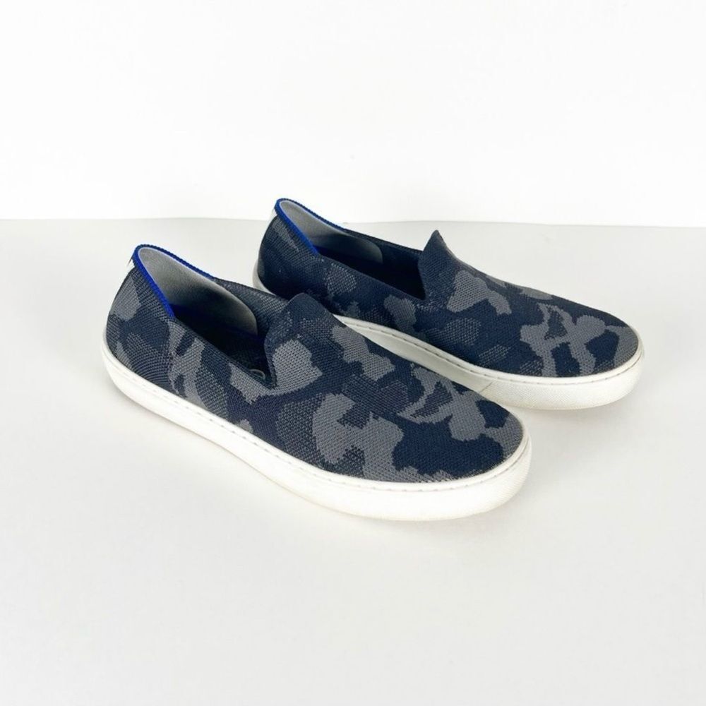 Rothy's The Original Slip On Sneaker in Gray Camo Size 8
